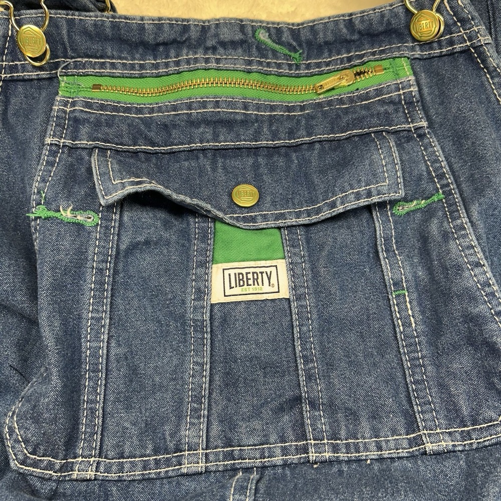 Liberty Bib Overalls Farm Ranch Cowboy Western No Size Tag See Measurements - Picture 6 of 12